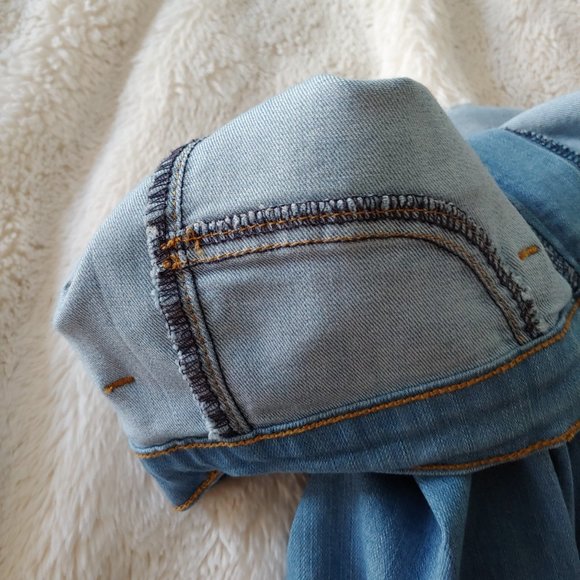 Judy Blues 5/27 Hippie Flare Stretch Raw Hem Denim Jeans - Picture 13 of 13